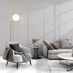 Classic simple wall covering for peeling off and attaching, stain-resistant for the living room