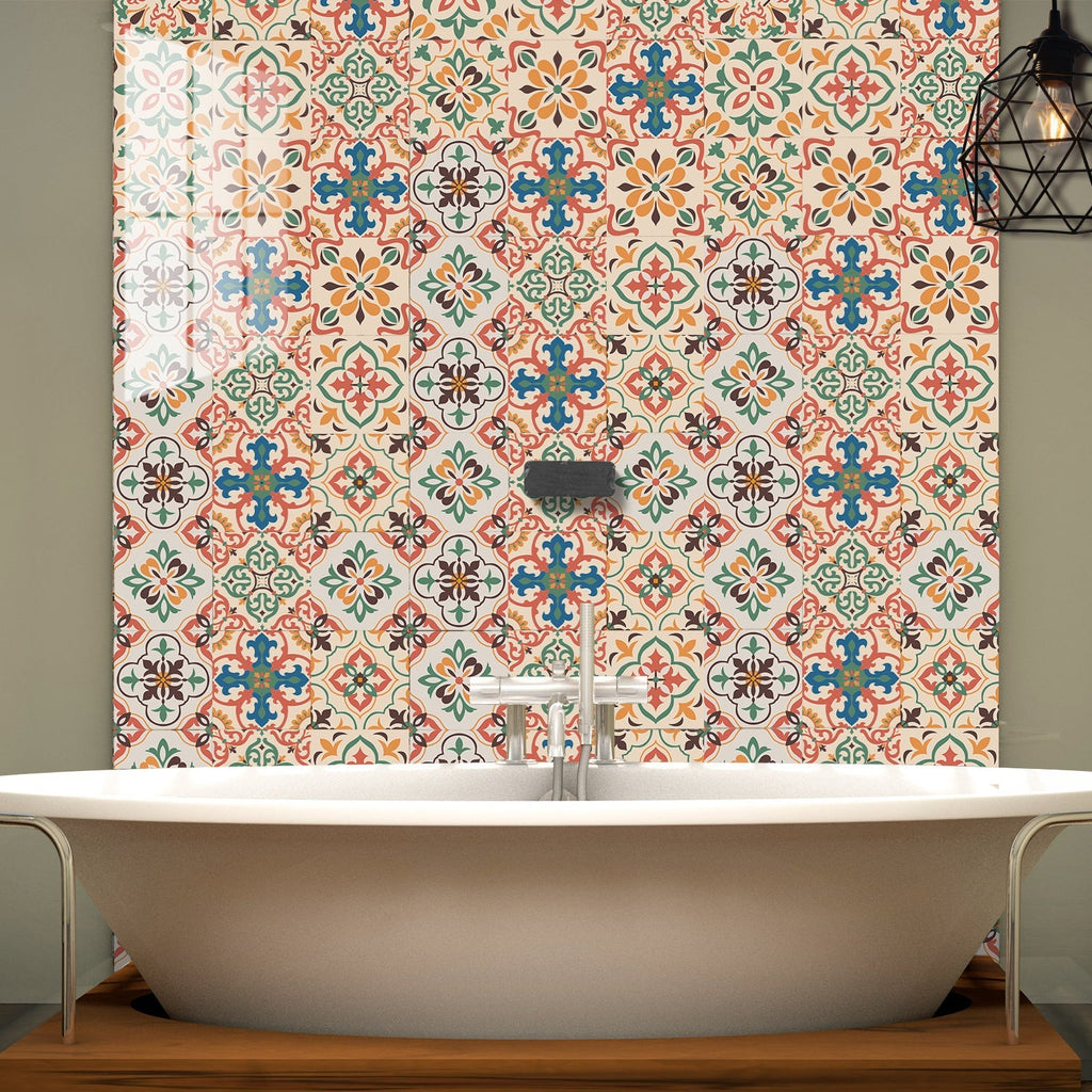 Square Peel & Stick Mosaic Tile PVC Waterproof Mosaic Tiles Wallpaper