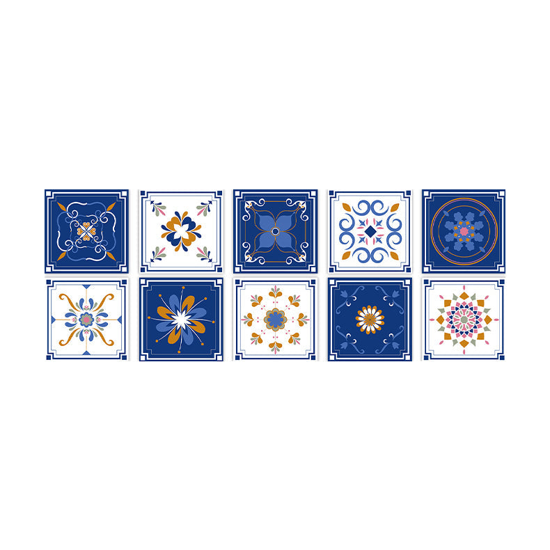 Square Peel & Stick Mosaic Tile PVC Waterproof Mosaic Tile Wallpaper