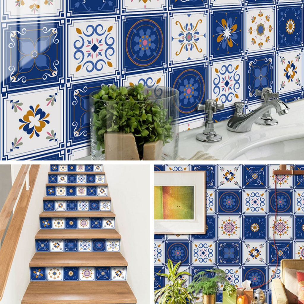 Square Peel & Stick Mosaic Tile PVC Waterproof Mosaic Tiles Wallpaper