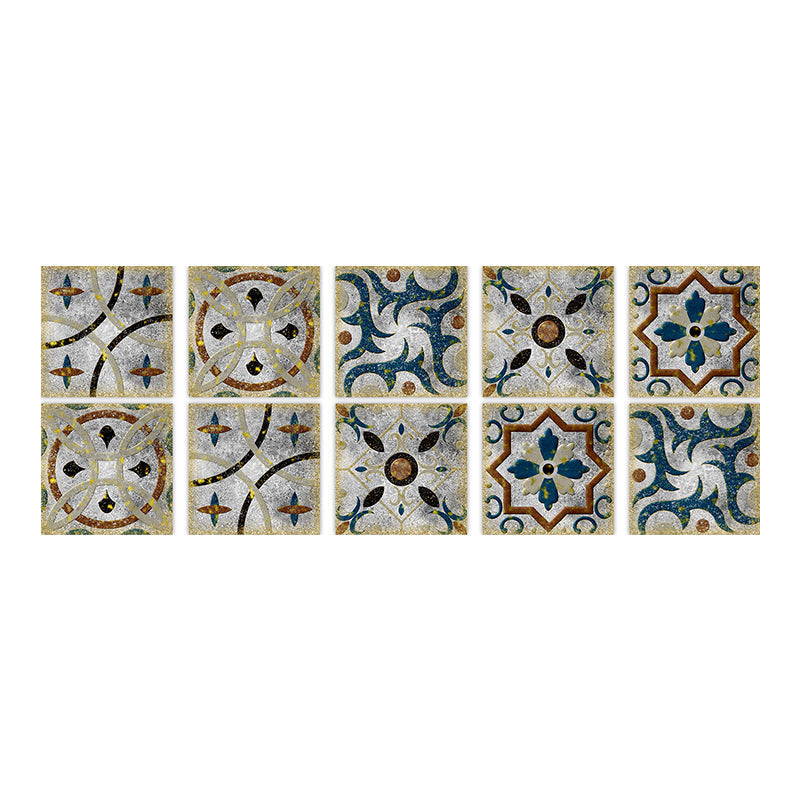 Square Peel & Stick Mosaic Tile PVC Waterproof Mosaic Tiles Wallpaper