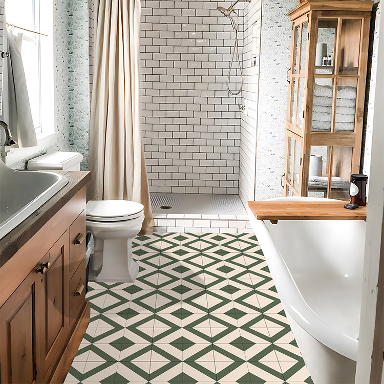 PVC Peel and Stick Wall Tile Square Single Tile Wallpaper with Slip Resistance
