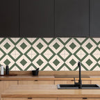 PVC Peel and Stick Wall Tile Square Single Tile Wallpaper with Slip Resistance