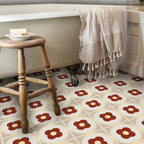 Square Peel & Stick Field Tile Waterproof PVC Peel and Stick Wall Tile
