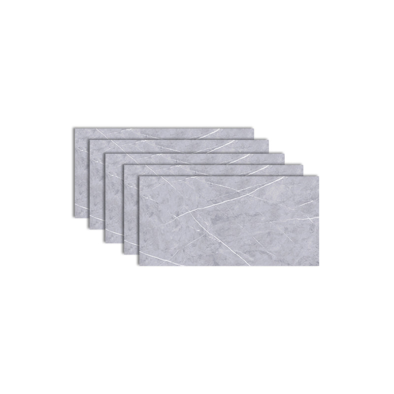 Rectangular Peel-and-Stick Wall Tile PVC Field Tile Wallpaper with Waterproof