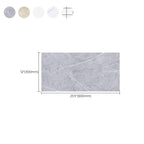 Rectangular Peel-and-Stick Wall Tile PVC Field Tile Wallpaper with Waterproof