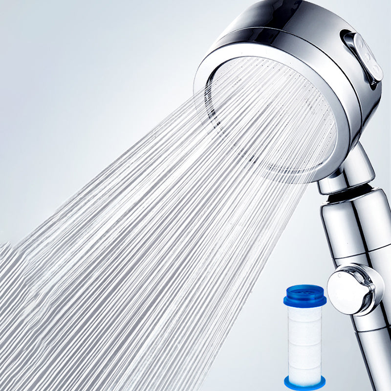 Modern Shower Head Adjustable Spray Pattern Rotatable Round Hand Shower