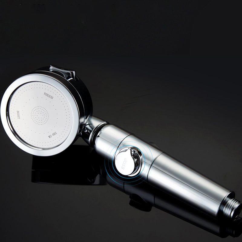 Modern Shower Head Adjustable Spray Pattern Rotatable Round Hand Shower