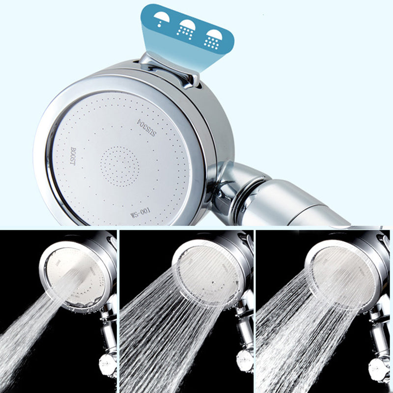 Modern Shower Head Adjustable Spray Pattern Rotatable Round Hand Shower