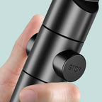 Modern 6 Setting Shower Head Adjustable Spray Pattern Matt Black Round Shower Head