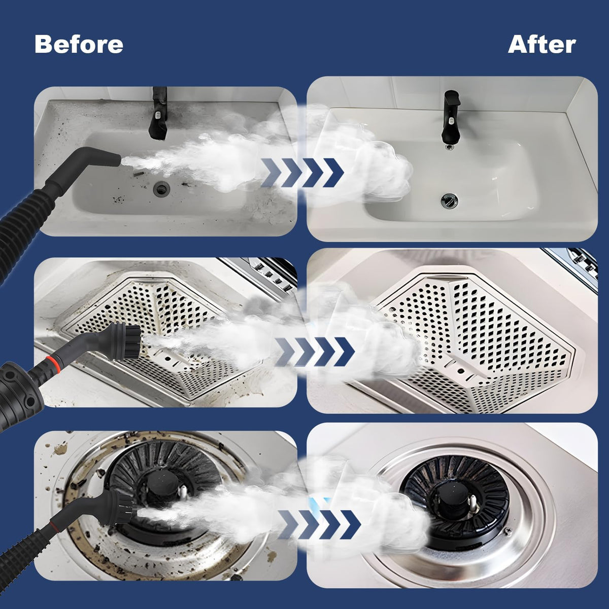 High-Pressure Handheld Steam Cleaner with 9-Piece Accessory Kit – Valtira