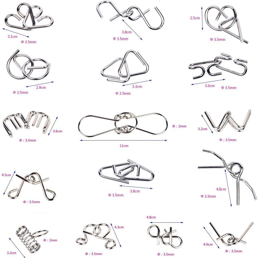 Metal Puzzle Ring Set