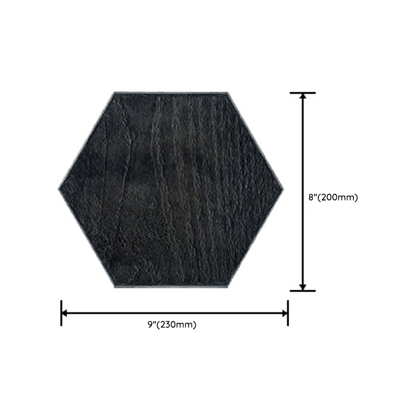 Peel & Stick Vinyl Flooring Dark Matte Vinyl Floors with Stone Look