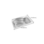 Modern Bar Prep Mirror Stainless Steel with Faucet Workstation Rack