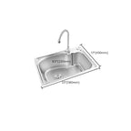 Modern Bar Prep Mirror Stainless Steel with Faucet Workstation Rack