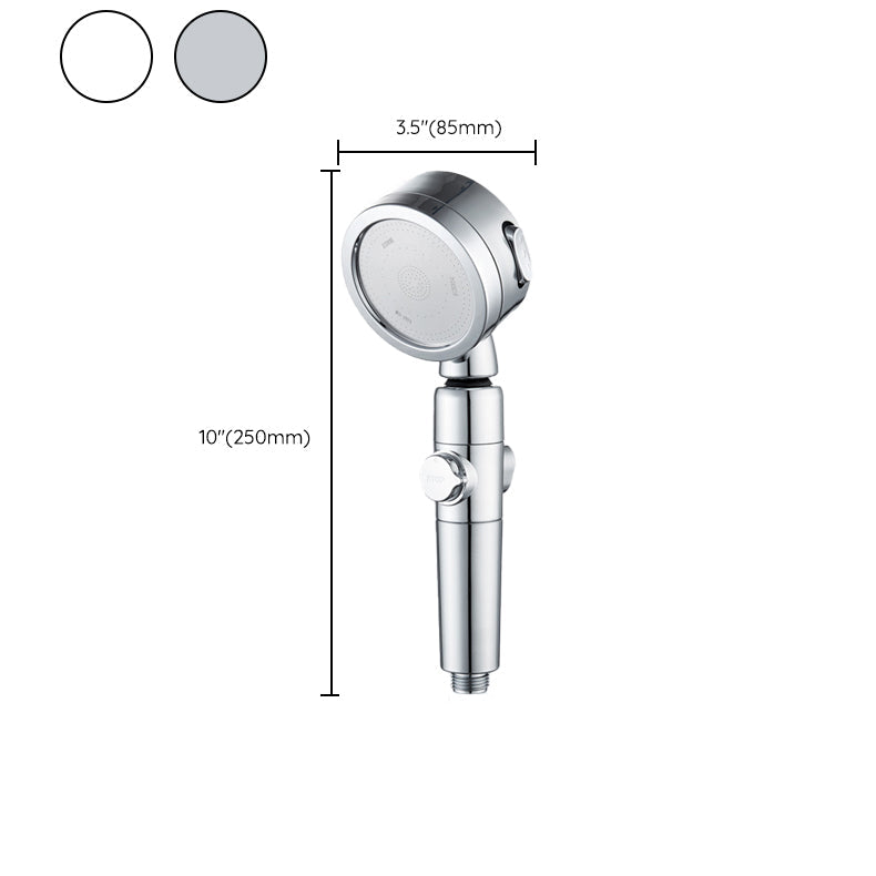 Modern Shower Head Adjustable Spray Pattern Rotatable Round Hand Shower