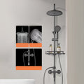 Modern shower accessories push-button shower head wall-mounted shower combination