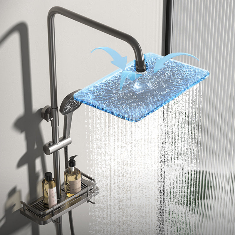 Modern shower accessories push-button shower head wall-mounted shower combination
