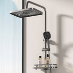 Modern shower accessories push-button shower head wall-mounted shower combination