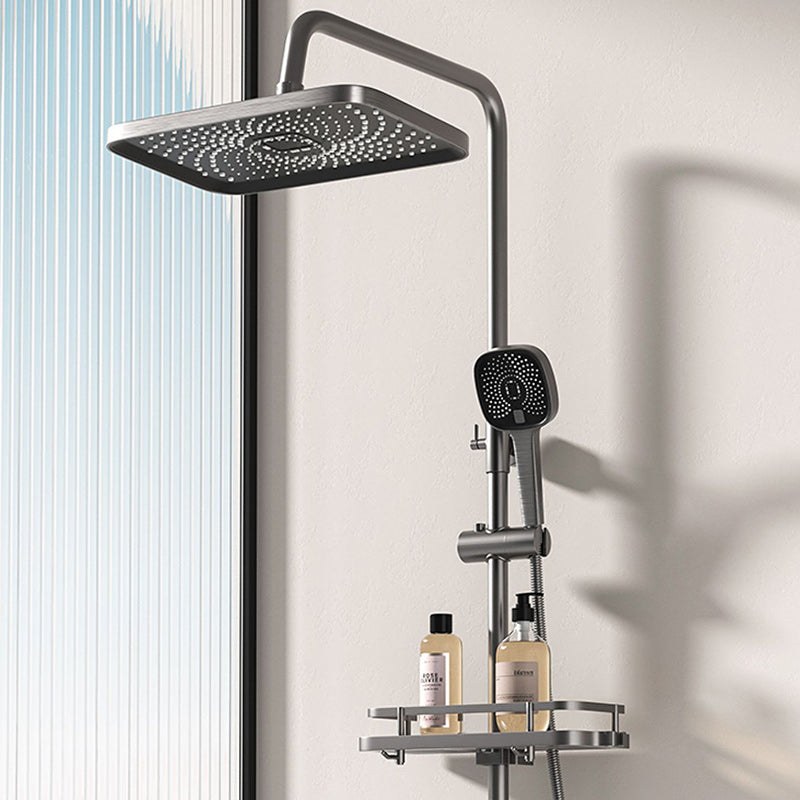 Modern shower accessories push-button shower head wall-mounted shower combination