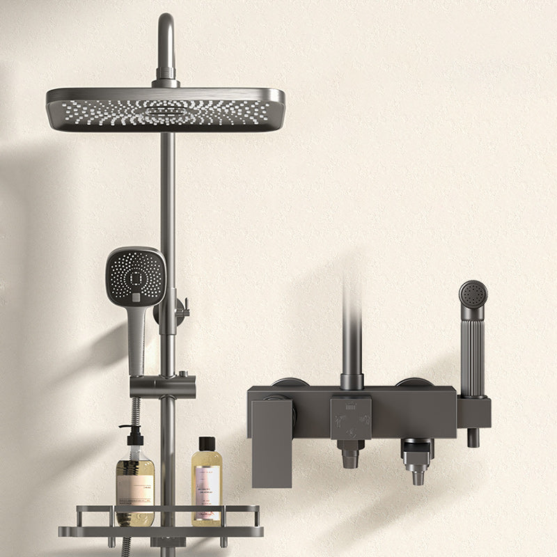 Modern shower accessories push-button shower head wall-mounted shower combination