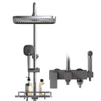Modern shower accessories push-button shower head wall-mounted shower combination
