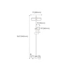 Modern shower accessories push-button shower head wall-mounted shower combination