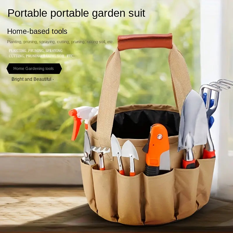 Garden Tool Set with Carrying Bag – 10-piece Set for Garden Care