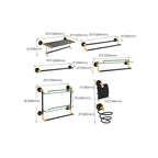 Traditional Bathroom Accessories Set Towel Bar Bathroom Shelf Black Bathroom Accessories Set
