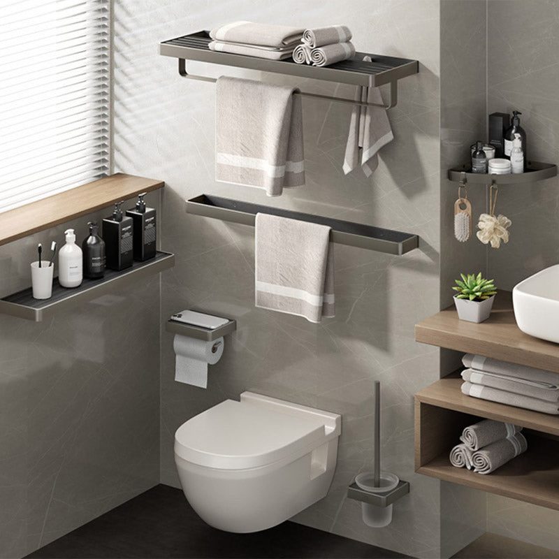 Modern Bathroom Hardware Set Paper Holder Towel Bar Bathroom Accessory Set