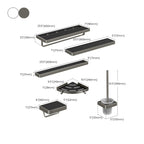 Modern Bathroom Hardware Set Paper Holder Towel Bar Bathroom Accessory Set