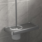 Modern gray bathroom hardware set towel bar paper holder bathroom accessory set