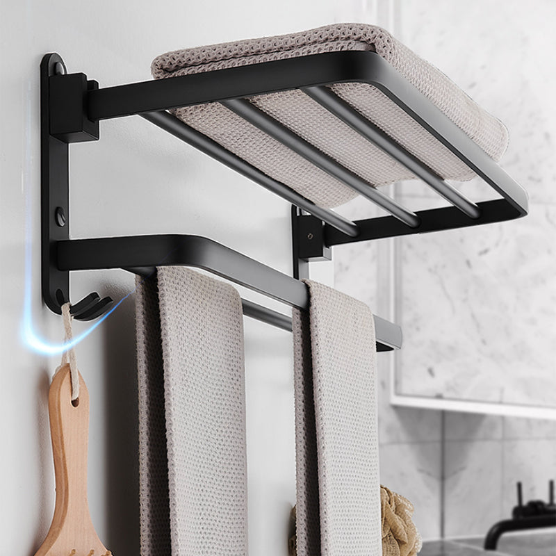 Modern Bathroom Accessories Set Black Towel Bar Paper Holder Bathroom Accessories Kit