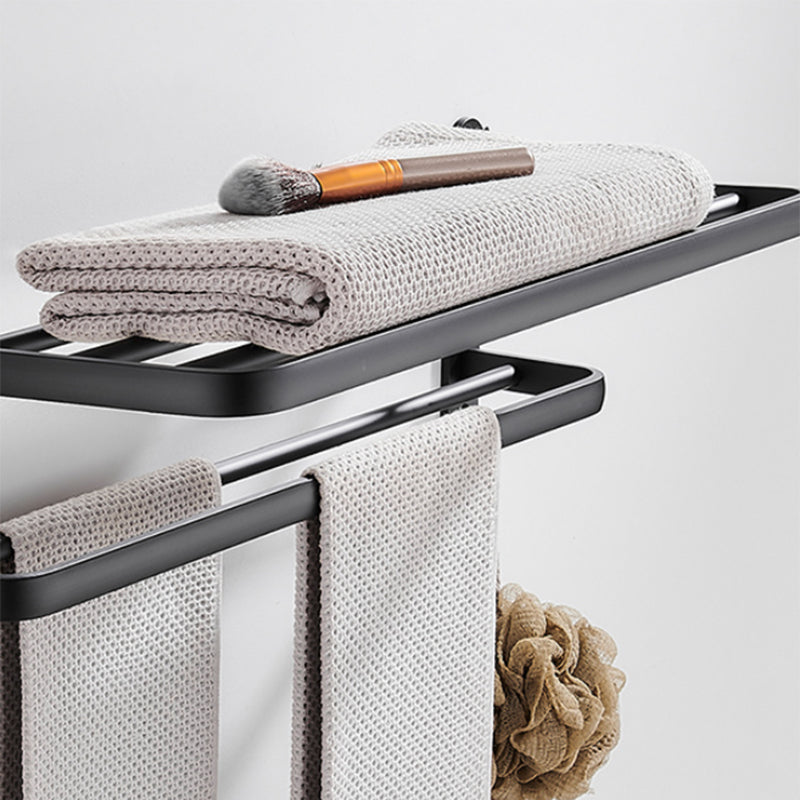 Modern Bathroom Accessories Set Black Towel Bar Paper Holder Bathroom Accessories Kit