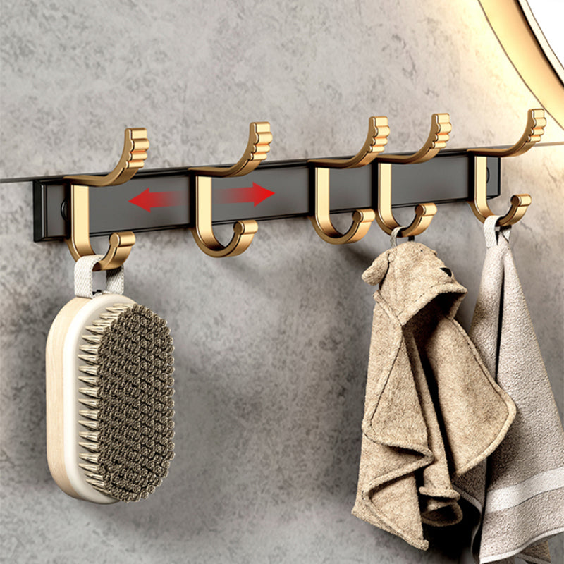 Modern Bathroom Accessories Set Paper Holder Towel Bar Black Bathroom Accessories Set