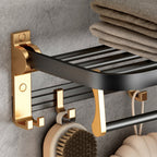 Modern Bathroom Accessories Set Paper Holder Towel Bar Black Bathroom Accessories Set