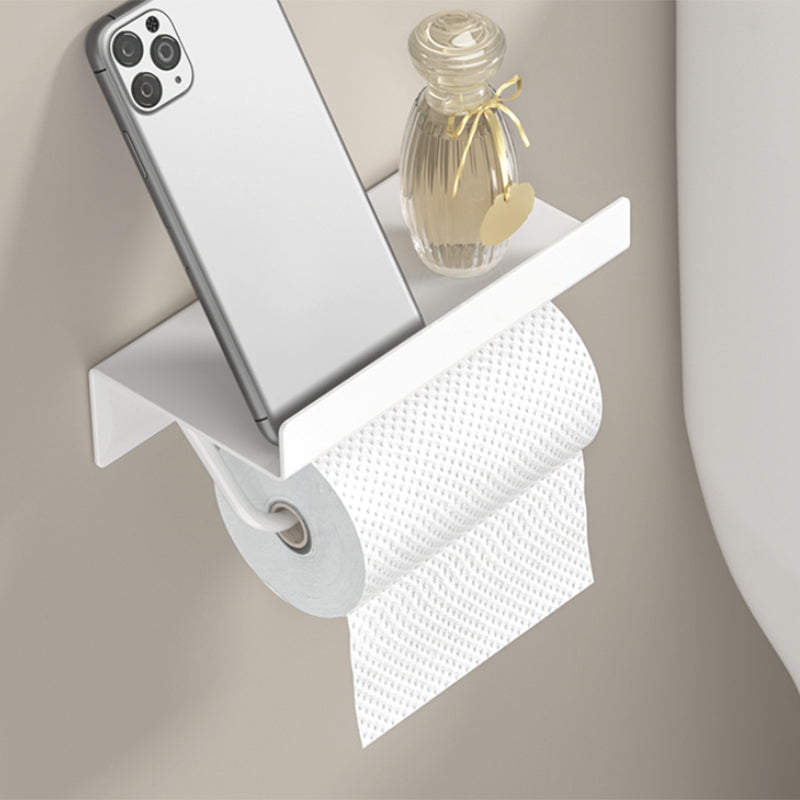 Modern White Bathroom Accessory Set Bathroom Shelf Paper Holder Bathroom Accessory Kit