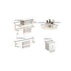 Modern White Bathroom Accessory Set Bathroom Shelf Paper Holder Bathroom Accessory Kit