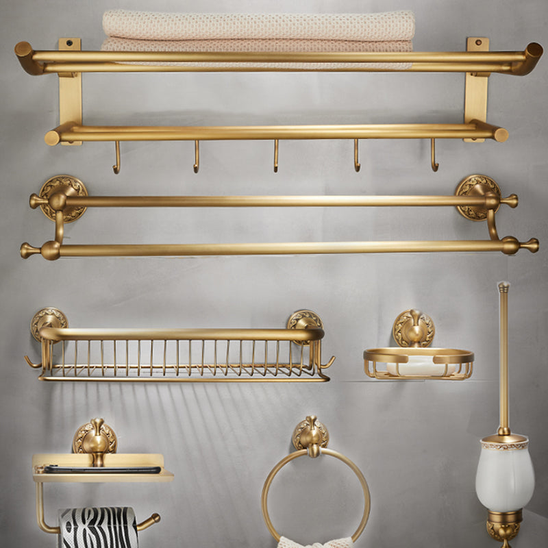 Modern Bathroom Accessory Set Paper Holder Bathroom Shelf Gold Bathroom Fittings Set