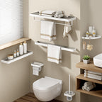 Modern Bathroom Accessories Set Paper Holder Bathroom Shelf Bathroom Accessories Kit