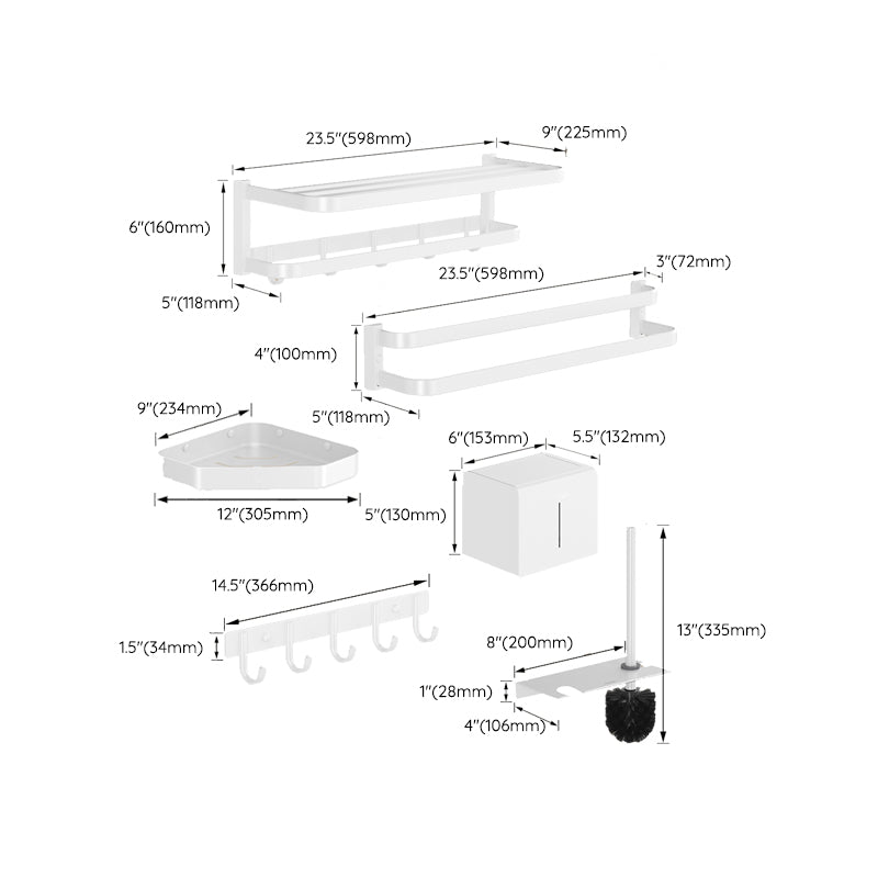 Modern Bathroom Accessories Set Paper Holder Bathroom Shelf Bathroom Accessories Kit