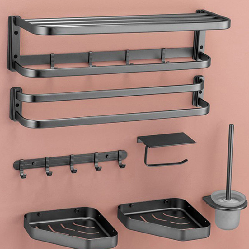 Modern black bathroom accessories set towel holder bathroom shelf bathroom faucet set