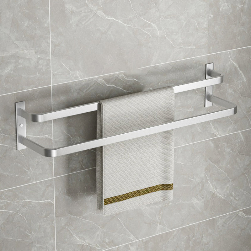 Modern Bathroom Accessories Set Silver Bathroom Shelf Towel Holder Bathroom Accessories Kit