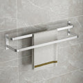 Modern Bathroom Accessories Set Silver Bathroom Shelf Towel Holder Bathroom Accessories Kit