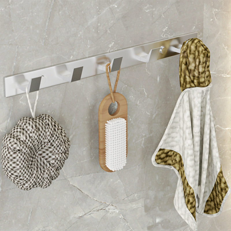 Modern Bathroom Accessories Set Silver Bathroom Shelf Towel Holder Bathroom Accessories Kit