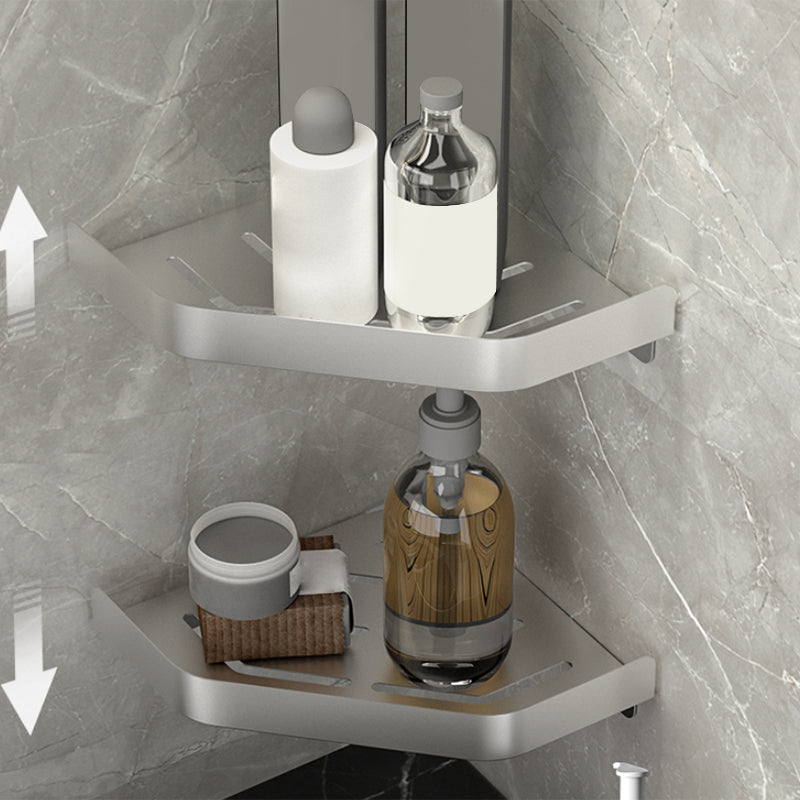Modern Bathroom Accessories Set Silver Bathroom Shelf Towel Holder Bathroom Accessories Kit