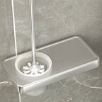 Modern Bathroom Accessories Set Silver Bathroom Shelf Towel Holder Bathroom Accessories Kit