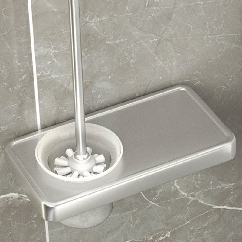 Modern Bathroom Accessories Set Silver Bathroom Shelf Towel Holder Bathroom Accessories Kit