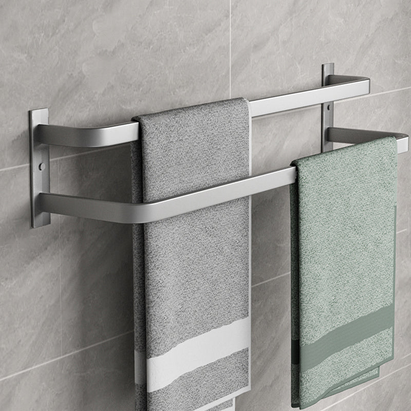Modern Gray Bathroom Accessory Kit Paper Holder Bath Shelf Bathroom Hardware Set