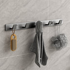 Modern Gray Bathroom Accessory Kit Paper Holder Bath Shelf Bathroom Hardware Set